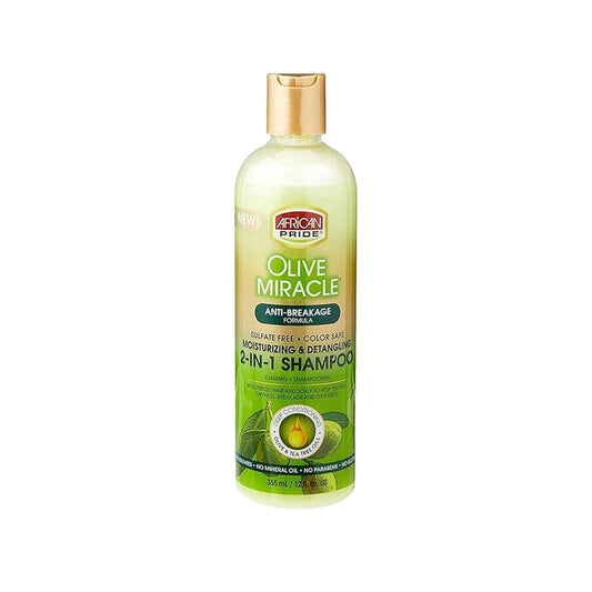 African Pride - Olive Miracle 2 in 1 shampoo and conditioner - 355ml - African Pride - Ethni Beauty Market