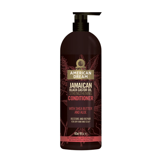 American Dream Apres-shampoing American Dream Après-shampooing fortifiant à l'huile de ricin noire jamaïcaine - 473ml