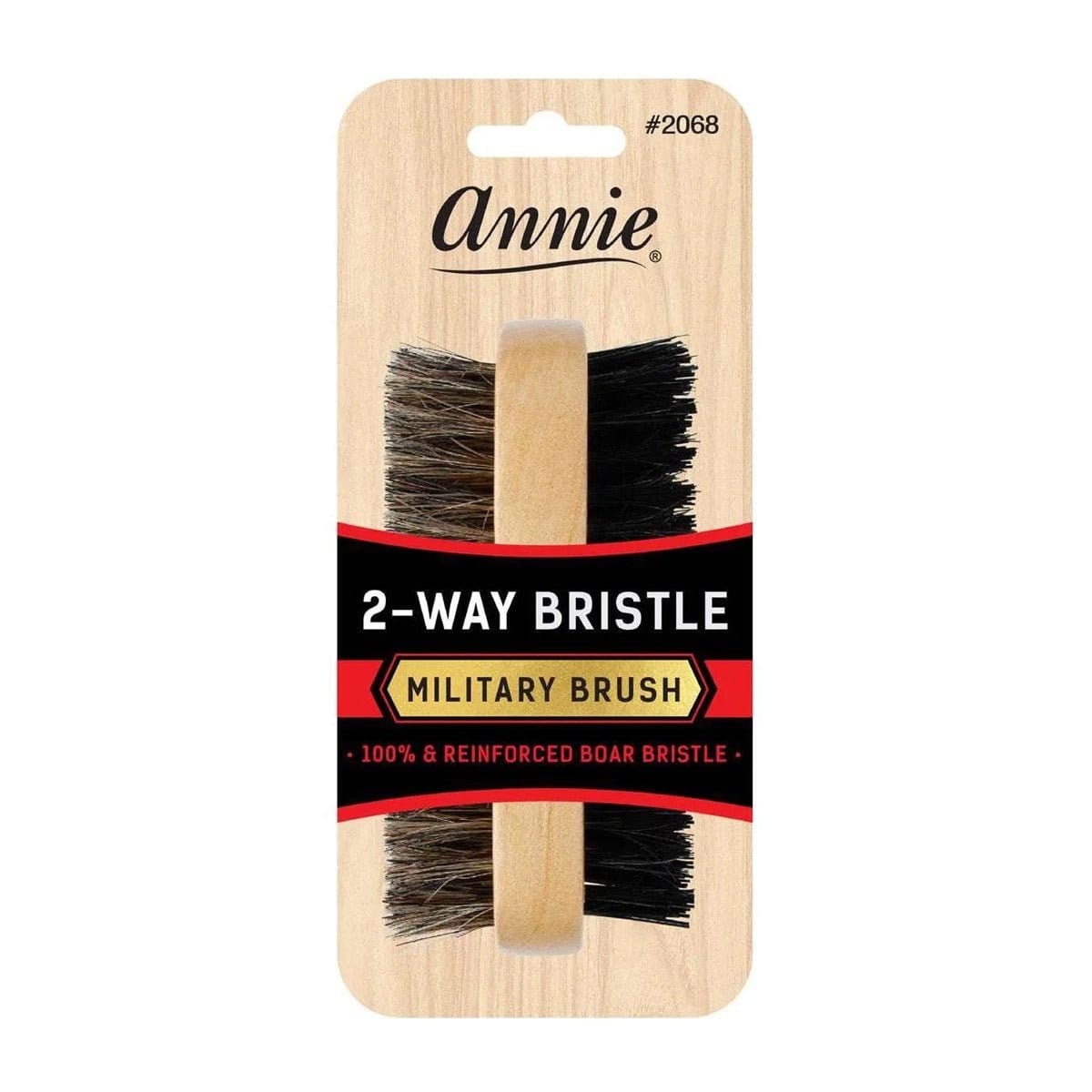 Annie - Double-Sided Reinforced Boar Bristle Military Brush n°2068 - Annie - Ethni Beauty Market