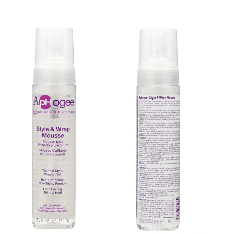 ApHogee - Styling mousse "Style & wrap mousse" - 251 ml - ApHogee - Ethni Beauty Market