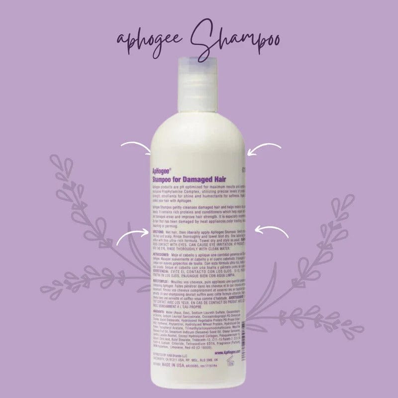 ApHogee - Shampoing réparateur pour cheveux abîmés - 473ml - ApHogee - Ethni Beauty Market