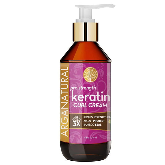 Arganatural - Crème fortifiante "Keratin Curl Cream" - 240ml - Arganatural - Ethni Beauty Market