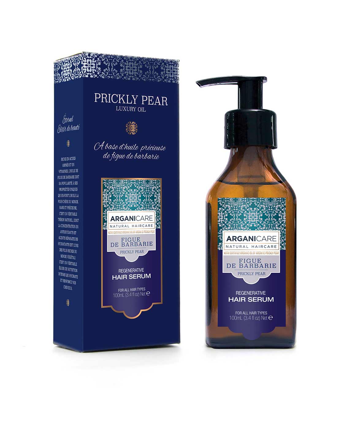 Arganicare - Prickly pear - "Regenerative" hair serum - 100 ml (Anti-waste Collection) - Arganicare - Ethni Beauty Market