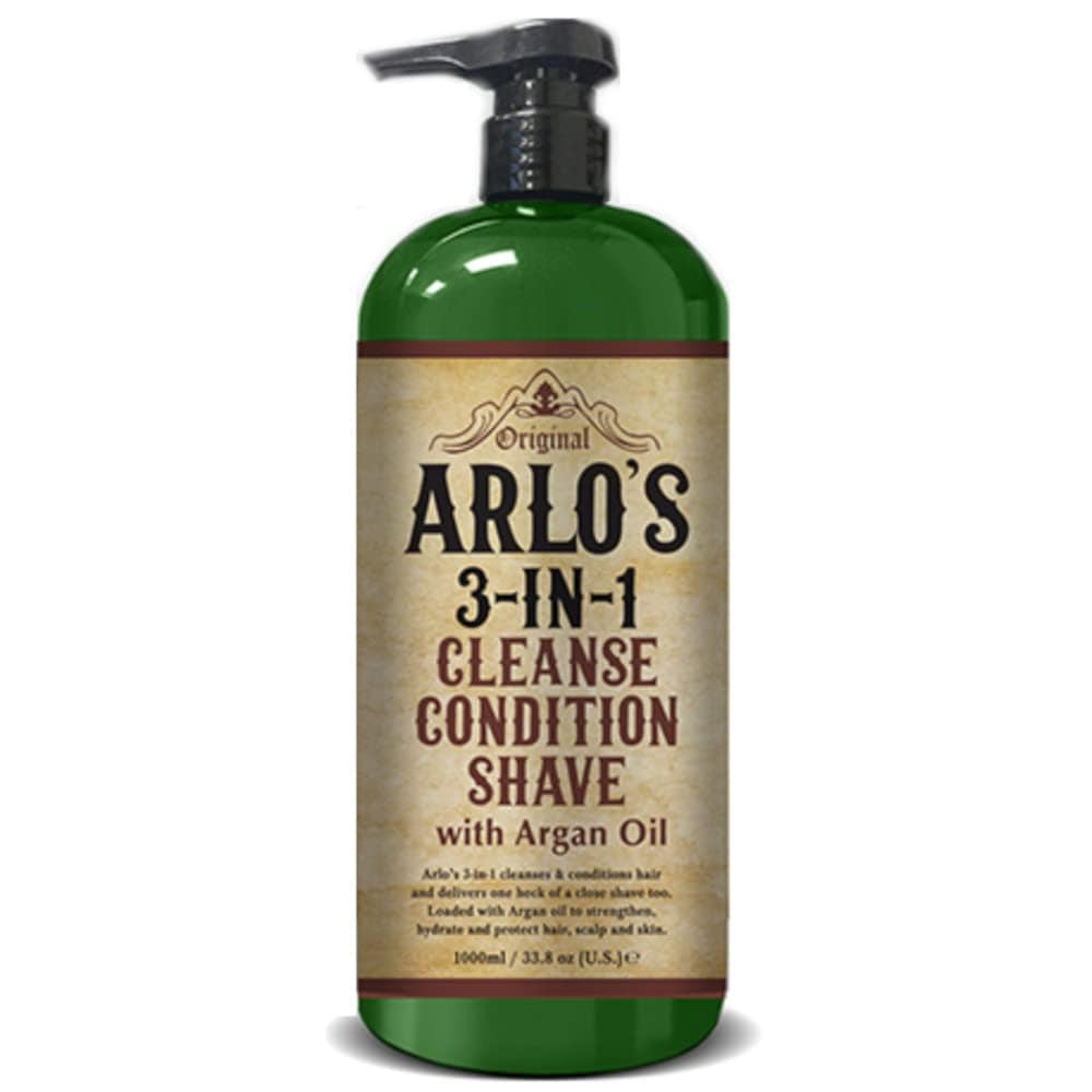 Arlo’s - Shampoing 3-en-1 « Cleanse Condition Shave » - 1000ml - Arlo’s - Ethni Beauty Market