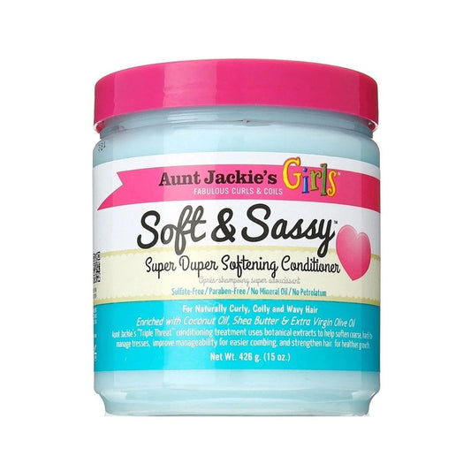 Aunt Jackie'S - Girls - Après-shampoing adoucissant "soft & sassy" - 426 ml (Collection anti-gaspi) - Aunt Jackie's - Ethni Beauty Market