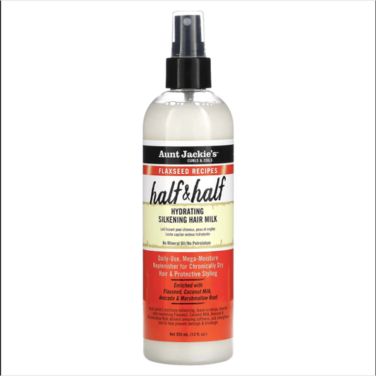 Aunt Jackie's - Flaxseed Moisturizing Detangling Milk - "Half & Half" - 355ml - Aunt Jackie's - Ethni Beauty Market