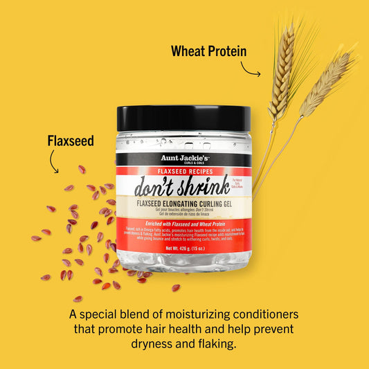 Aunt Jackie's - Don't Shrink Gel définition boucles "Flaxeed" - 426g - Aunt Jackie's - Ethni Beauty Market