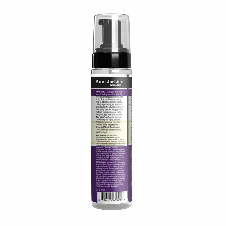 Aunt Jackie's - Mousse coiffante à l'huile de pépins de raisins "Frizz Patrol" - 244ml - Aunt Jackie's - Ethni Beauty Market