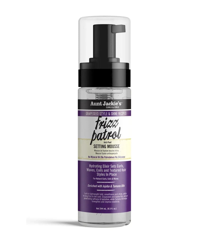Aunt Jackie's -Mousse coiffante à l'huile de pépins de raisins "Frizz Patrol" - 244ml - Aunt Jackie's - Ethni Beauty Market