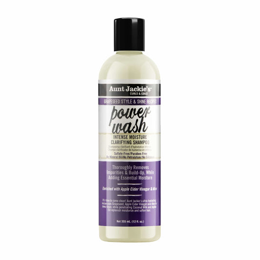 Aunt Jackie's -Shampoing clarifiant hydratant "Power Wash" - 355ml - Aunt Jackie's - Ethni Beauty Market