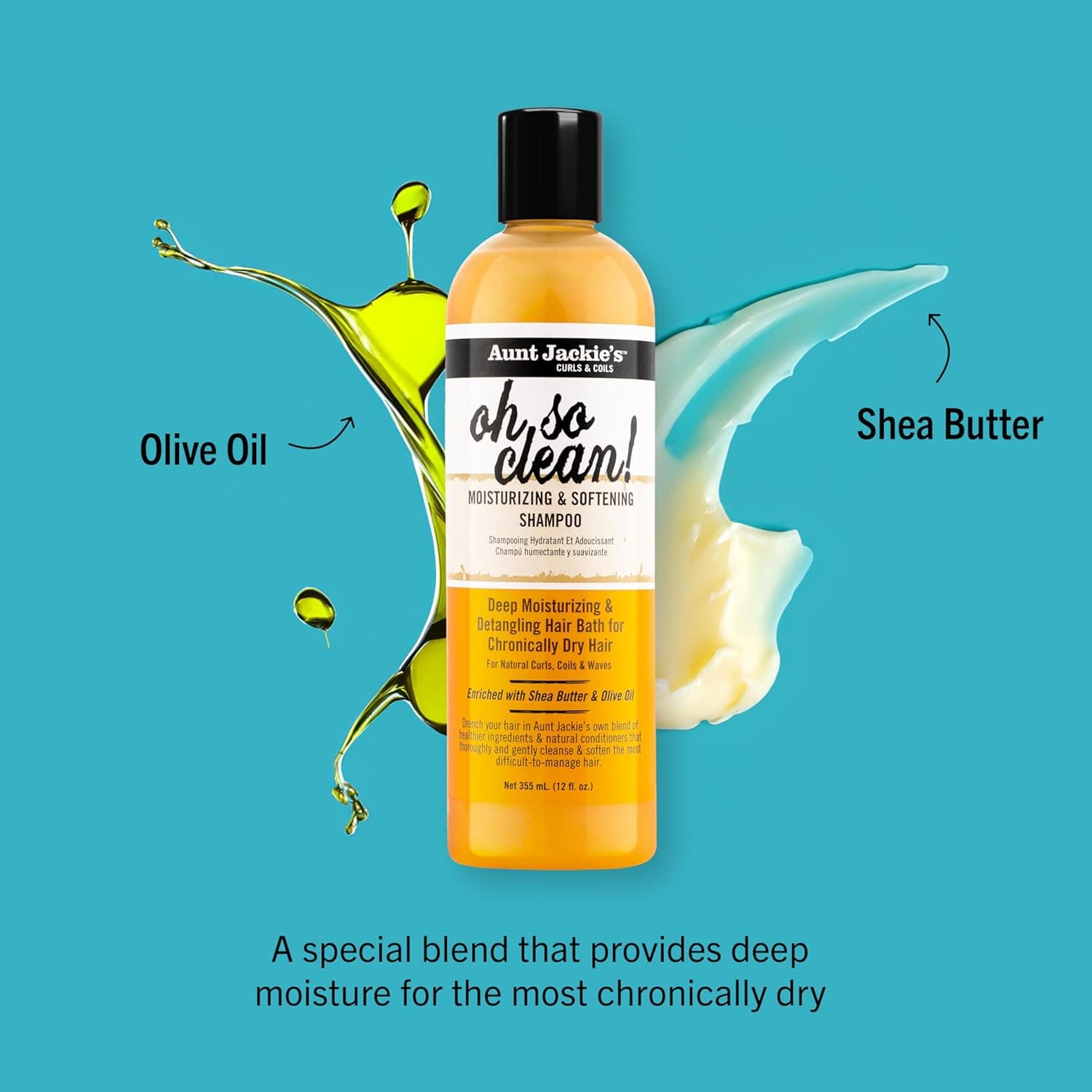 Aunt Jackie's - Shampoing Hydratant & Adoucissant "oh so clean!" - 355ml - Aunt Jackie's - Ethni Beauty Market