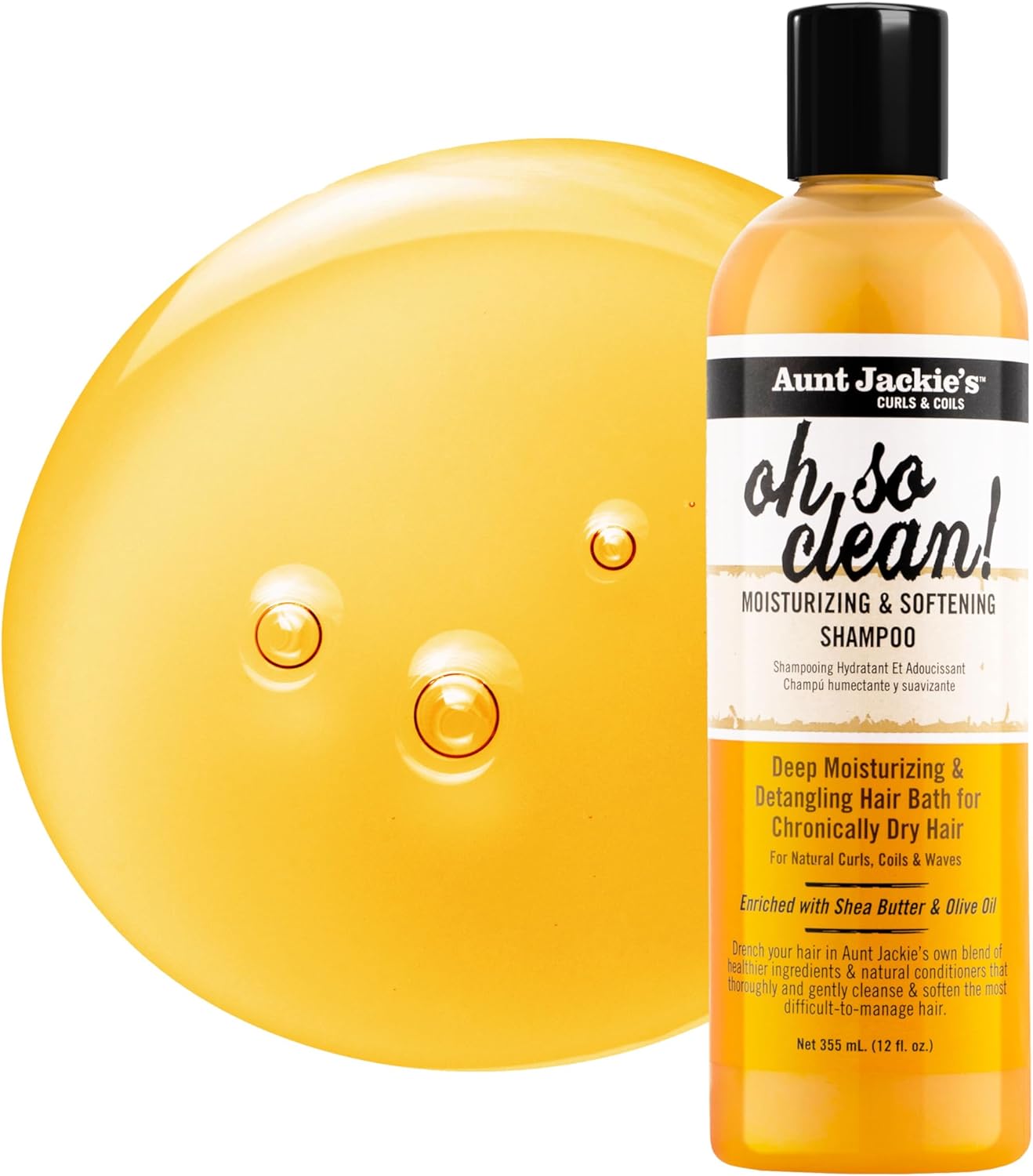 Aunt Jackie's - Shampoing Hydratant & Adoucissant "oh so clean!" - 355ml - Aunt Jackie's - Ethni Beauty Market