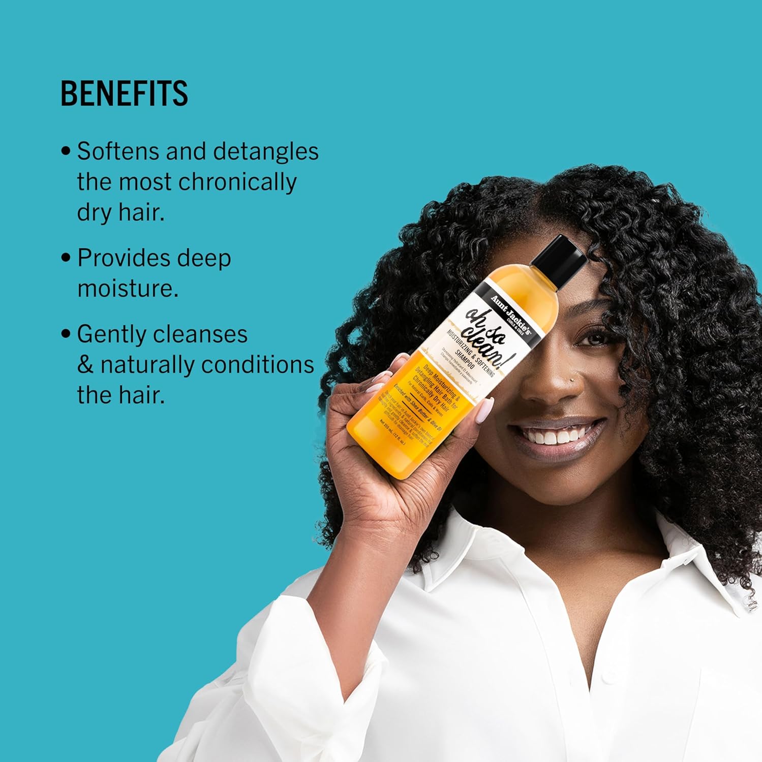 Aunt Jackie's - Shampoing Hydratant & Adoucissant "oh so clean!" - 355ml - Aunt Jackie's - Ethni Beauty Market