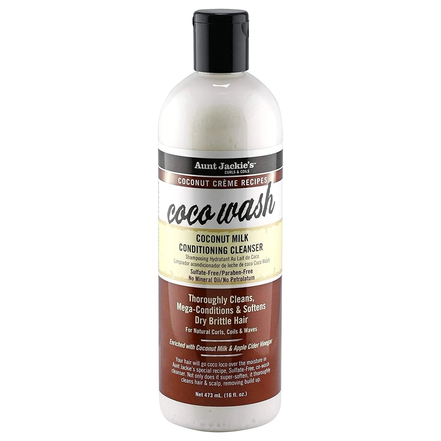 Aunt Jackie's - Coconut wash moisturizing shampoo - 355ml - Aunt Jackie's - Ethni Beauty Market
