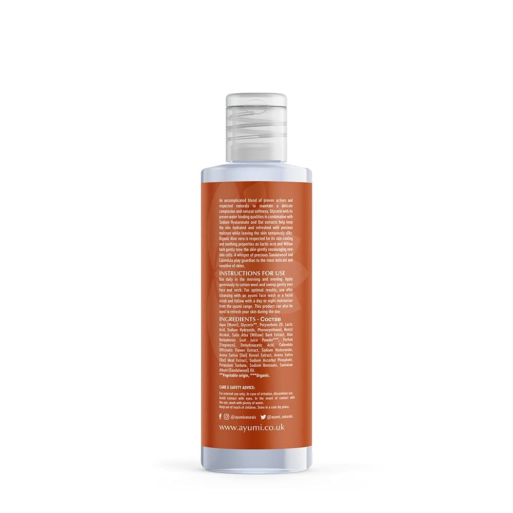 Ayumi - Tonique visage au bois de cental et aloe vera "sandalwood" - 150ml - Ayumi - Ethni Beauty Market