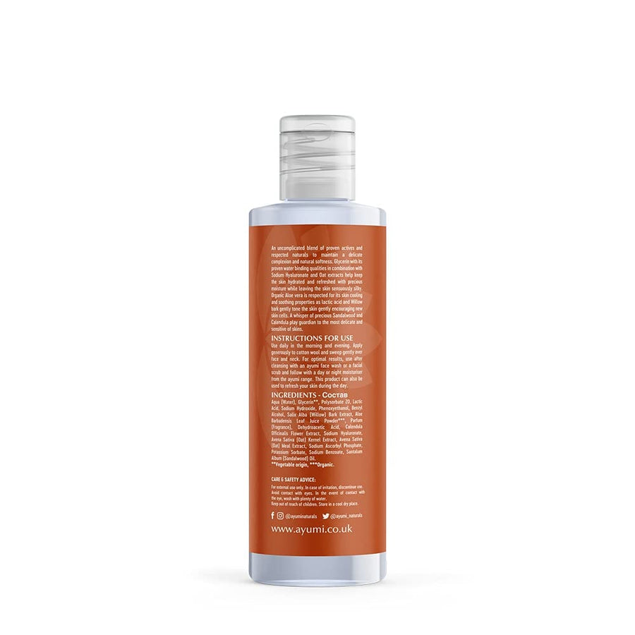 Ayumi - Tonique visage au bois de cental et aloe vera "sandalwood" - 150ml - Ayumi - Ethni Beauty Market