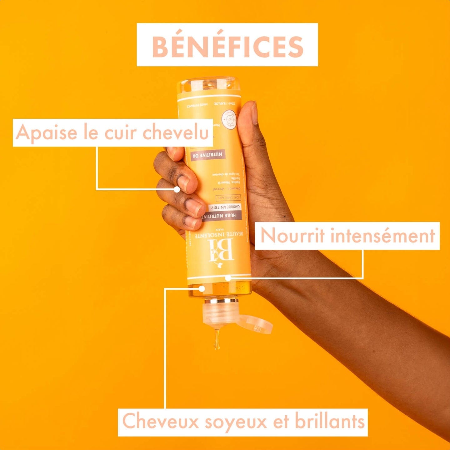 Beauté Insolente Huile de cheveux nutritive "Caribbean trip" - 250ml - Beaute Insolente - Ethni Beauty Market