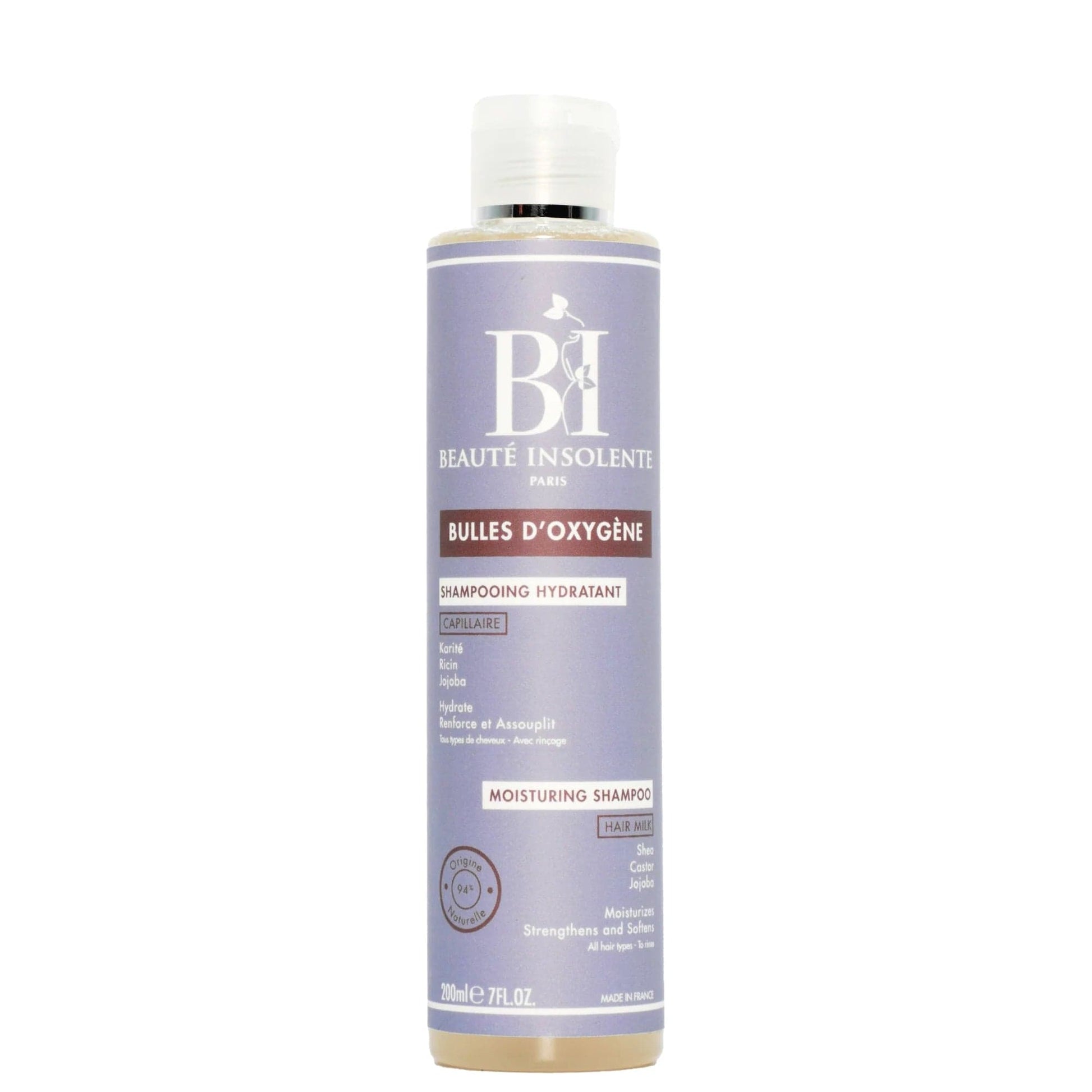 Beauté Insolente - Shampoing hydratant “Bulles  d’Oxygène”- 200ml - Beaute Insolente - Ethni Beauty Market