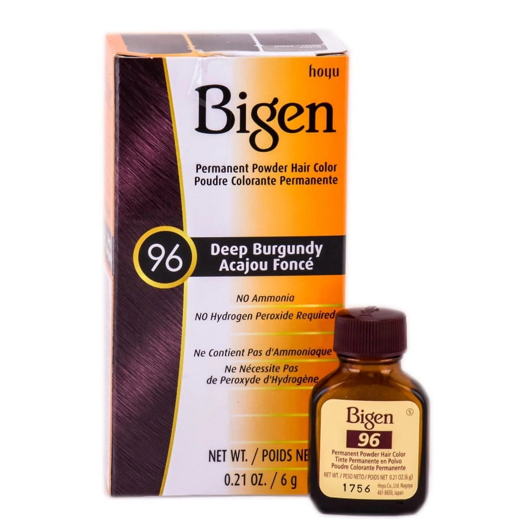 Bigen Coloration BORDEAUX PROFOND N°96 Bigen - Colorations Permanentes 6g (Plusieurs couleurs disponibles)