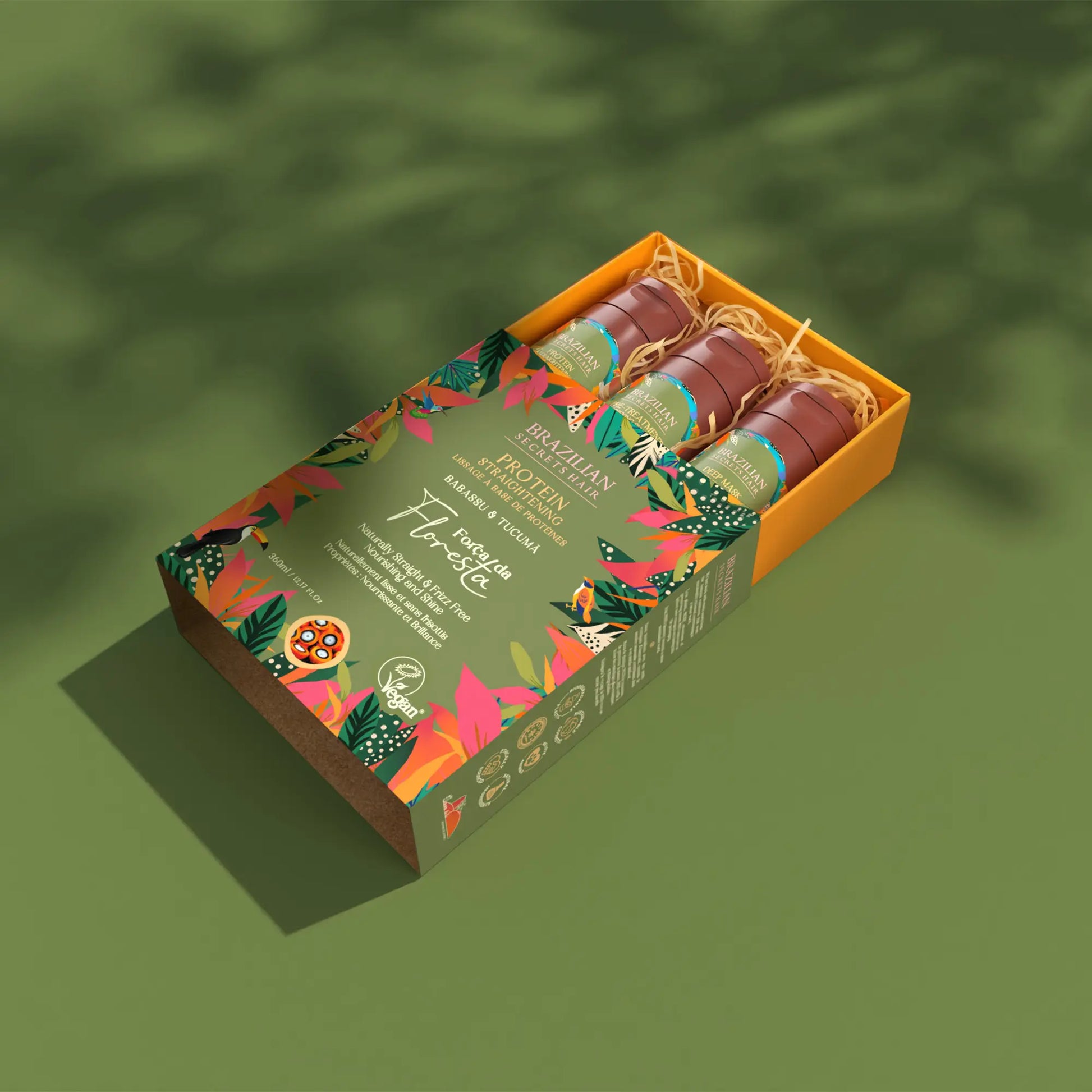 Brazilian Secrets Hair -Força da Floresta - Kit lissage à la protéine - 360ml - Brazilian Secrets Hair - Ethni Beauty Market