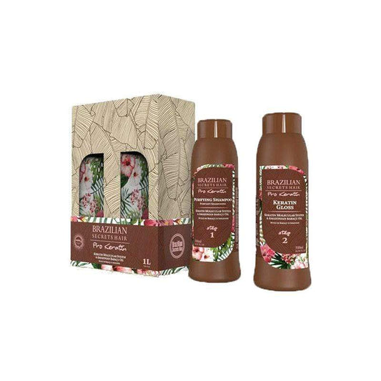 Brazilian Secrets Hair - Kit lissage brésilien Pro Keratin (2000L) - Anti-Gaspi - Brazilian Secrets Hair - Ethni Beauty Market