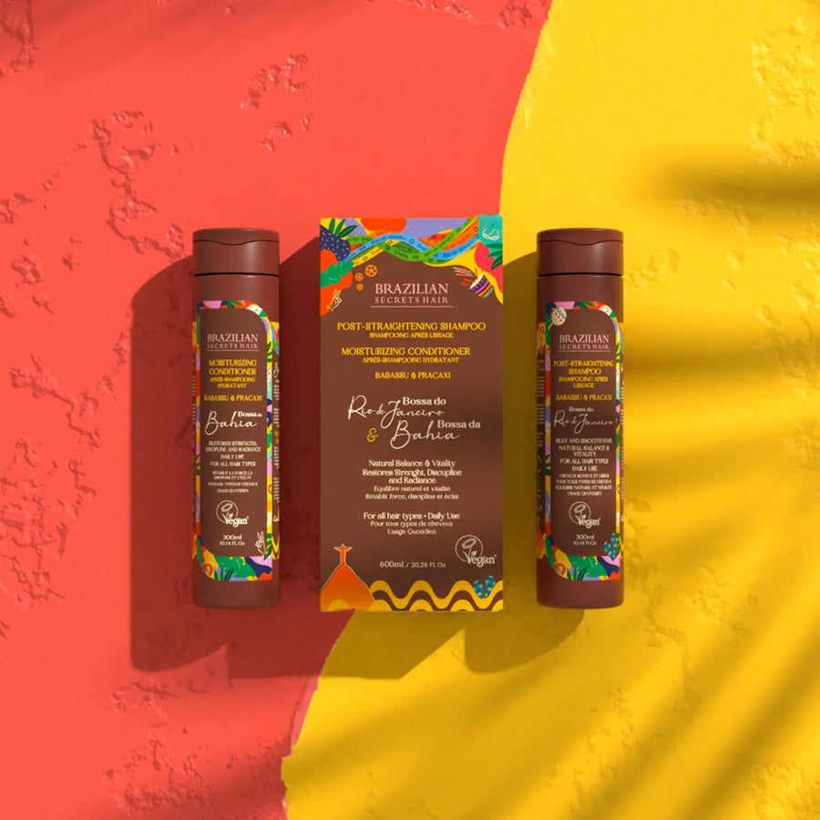 Brazilian Secrets Hair -Kit Shampoing après-lissage & Après-shampoing hydratant /600ml - Brazilian Secrets Hair - Ethni Beauty Market