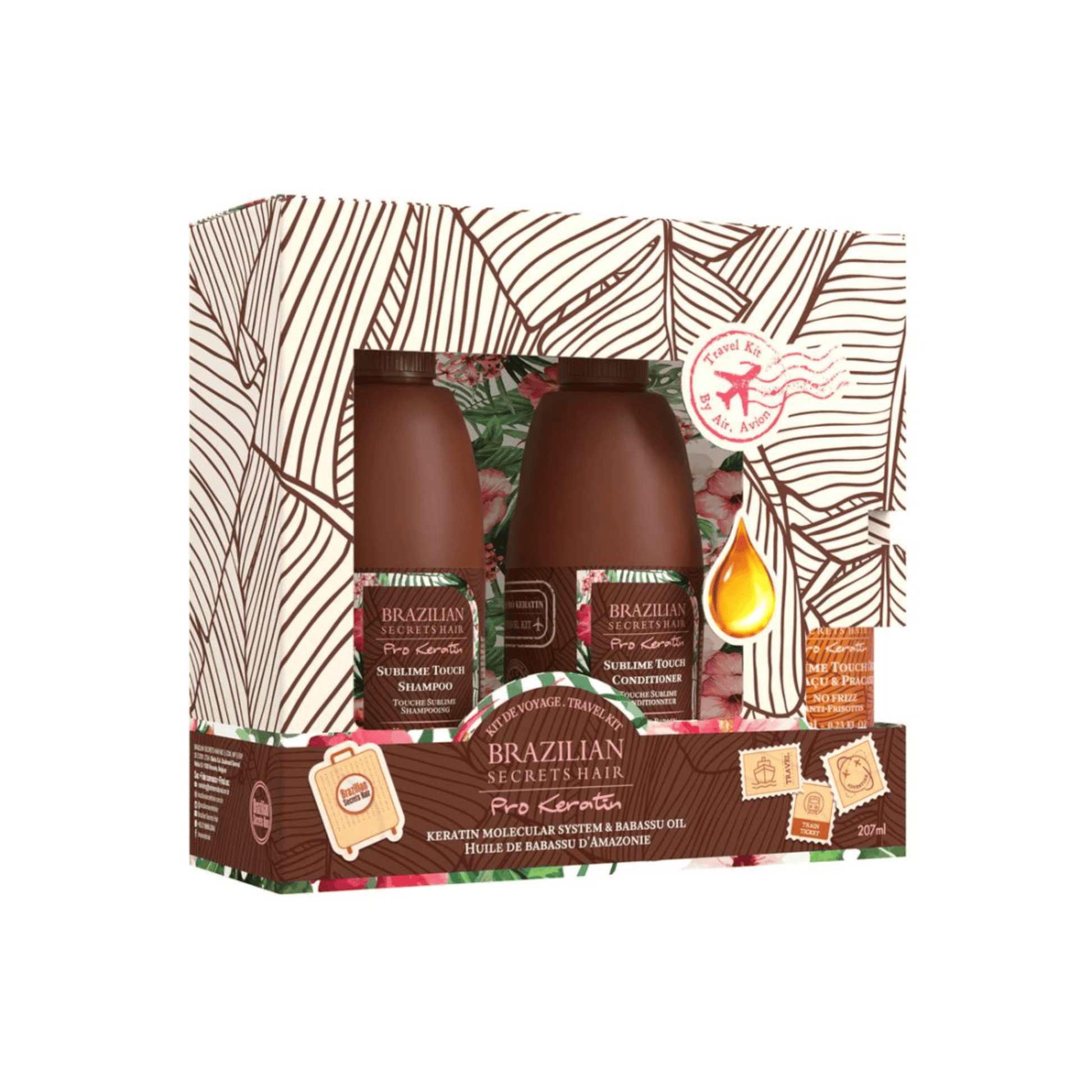 Brazilian Secrets Hair - Kit de voyage Pro Keratin Sublime Touch - 207 ml - Brazilian Secrets Hair - Ethni Beauty Market
