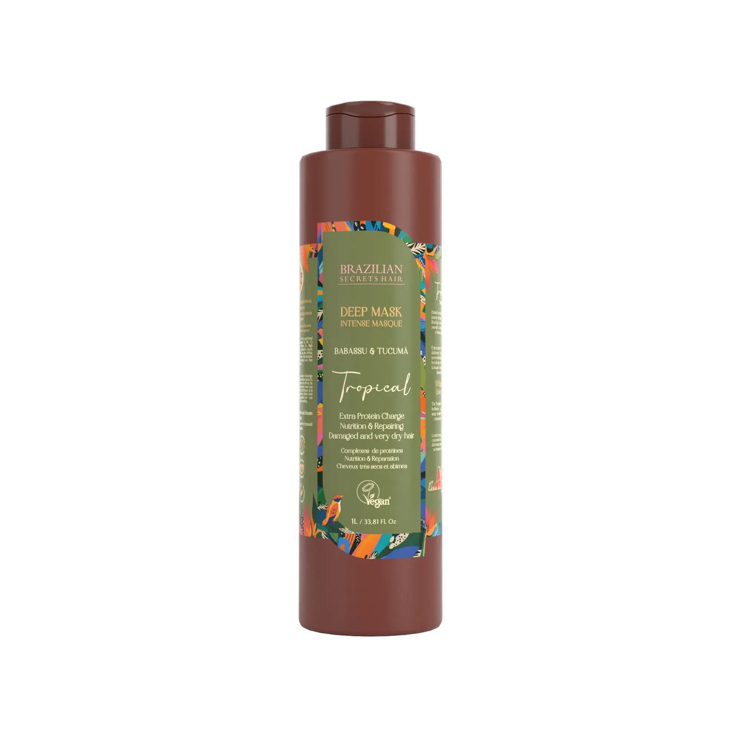 Brazilian Secrets Hair - Masque nourrissant intense Tropical - 1000ml - Brazilian Secrets Hair - Ethni Beauty Market