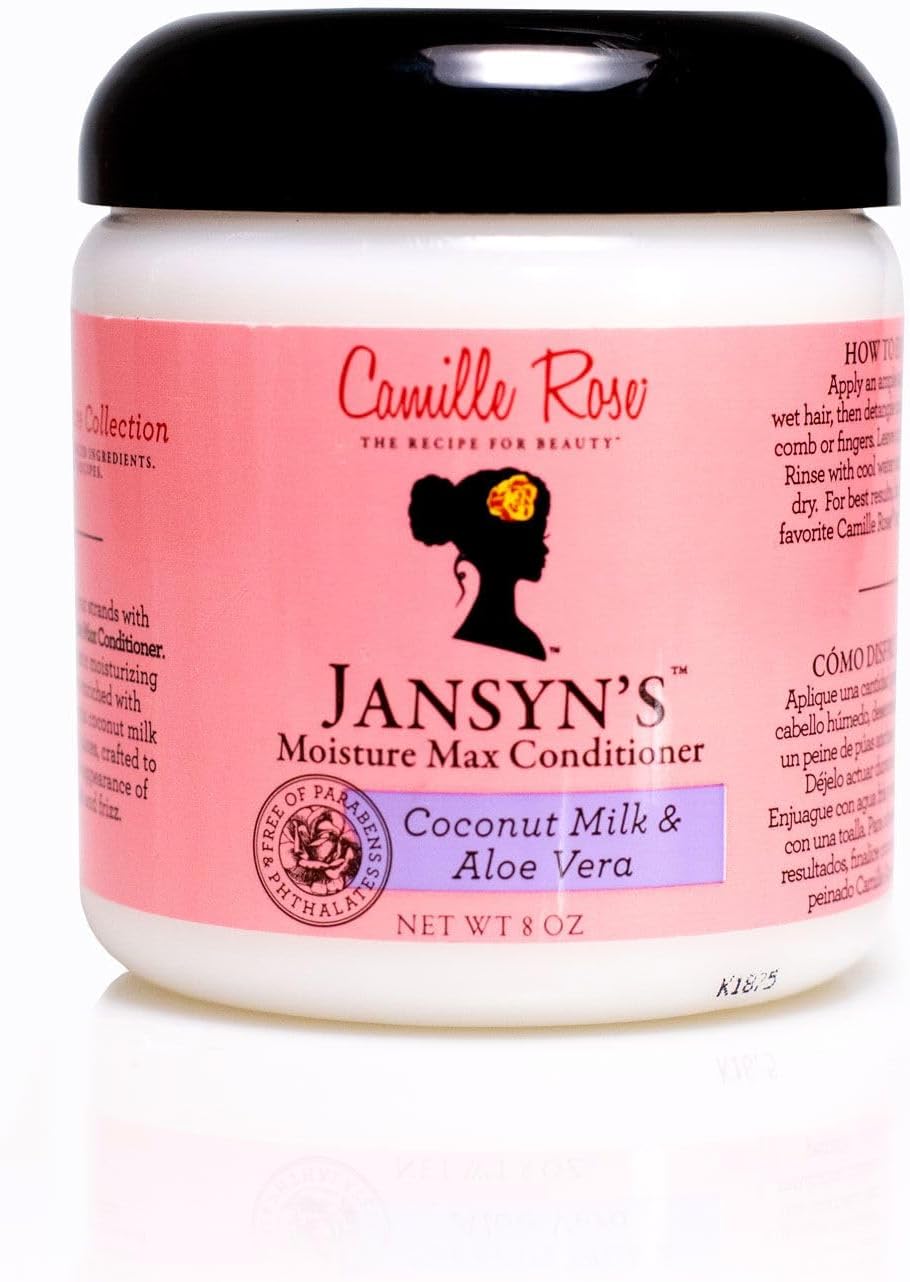 Camille Rose - Après-shampoing à la coco & aloe "Moisture max" 240ml (Jansyn's) - Camille Rose - Ethni Beauty Market