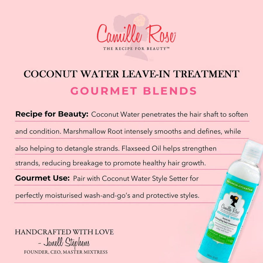 Camille Rose — Démêlant sans rinçage à l'eau de coco – 240ml - Camille Rose - Ethni Beauty Market