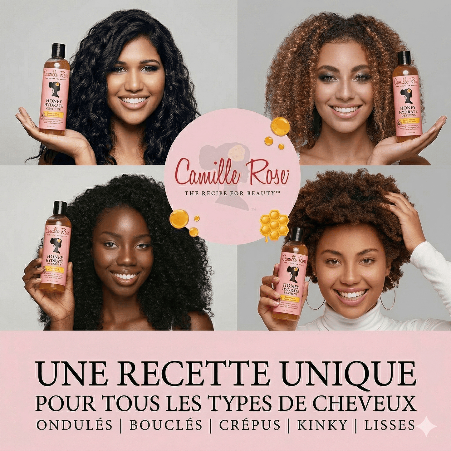 Camille Rose - Le miel hydratant de la collection leave in - 266ml - Camille Rose - Ethni Beauty Market