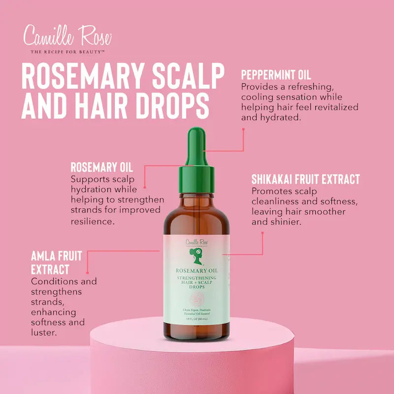 Camille Rose Naturals - Sérum réparateur & fortifiant au romarin - 56ml - Camille Rose - Ethni Beauty Market