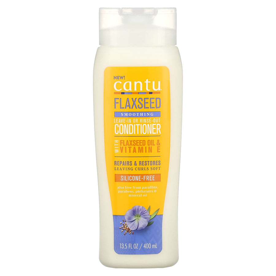 Cantu - Flaxseed Smoothing Conditioner with Linseed Oil and Vitamin E - 400ml - Cantu - Ethni Beauty Market