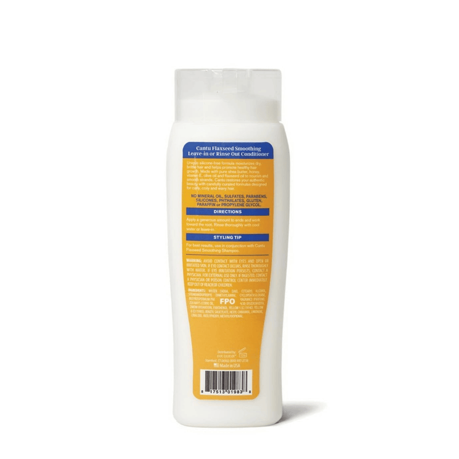 Cantu - Flaxseed Smoothing Conditioner with Linseed Oil and Vitamin E - 400ml - Cantu - Ethni Beauty Market