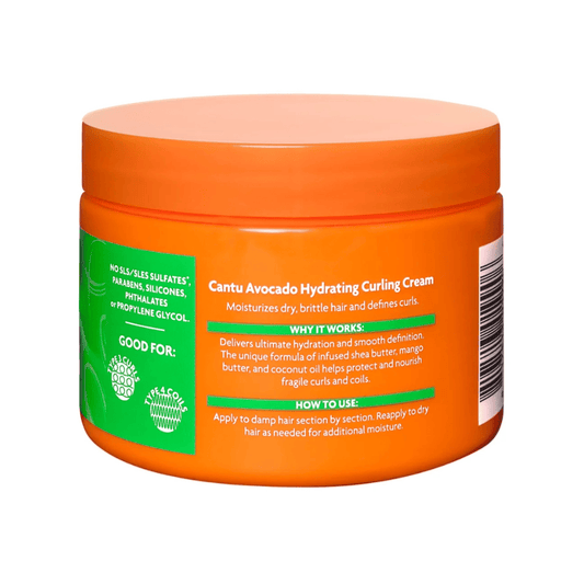 Cantu Crème Capillaire Cantu - Crème Coiffante à L'avocat  "Curling Cream Moisturizes & Defines" - 340 g