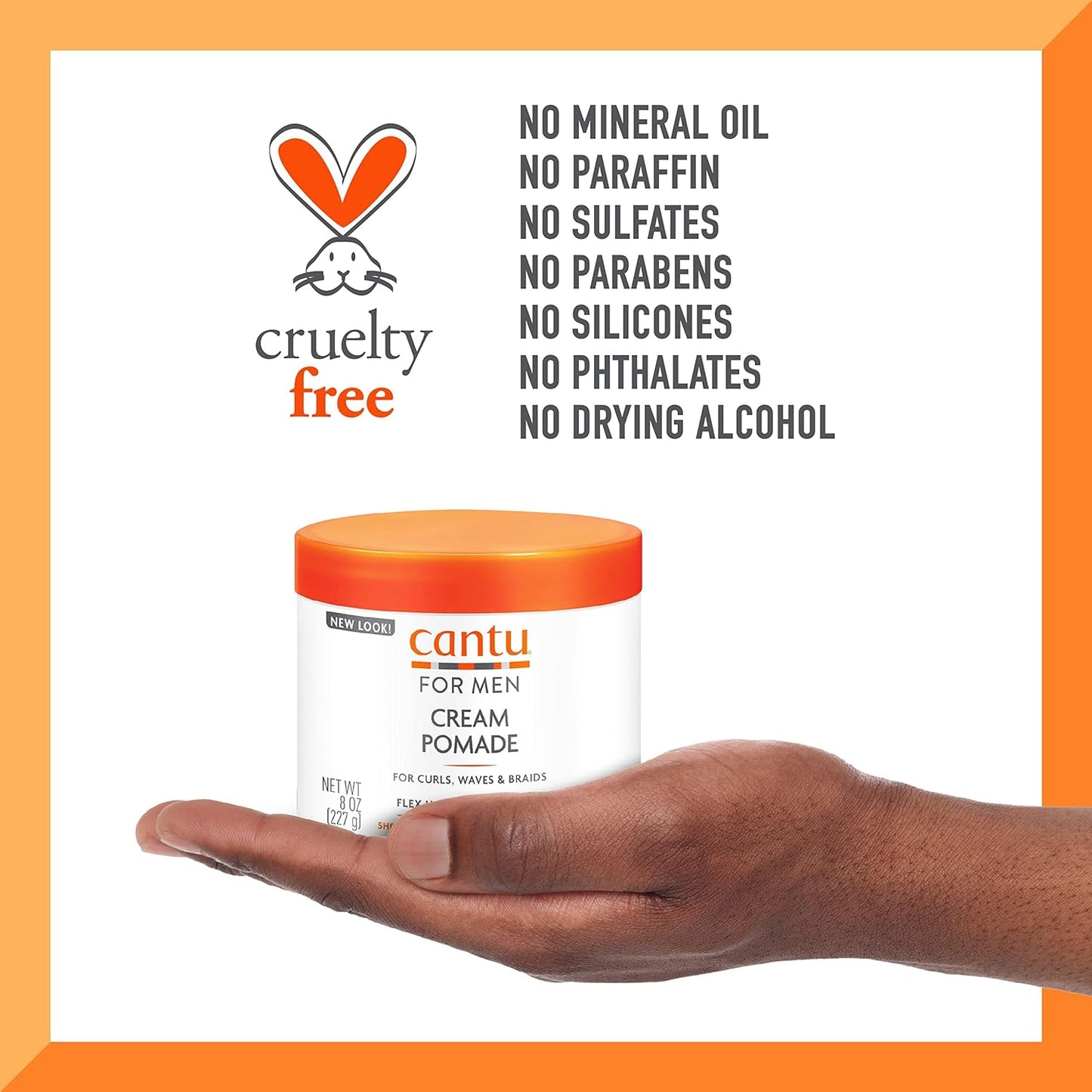 Cantu Men Cream Pomade 8oz - 227g - Cantu - Ethni Beauty Market