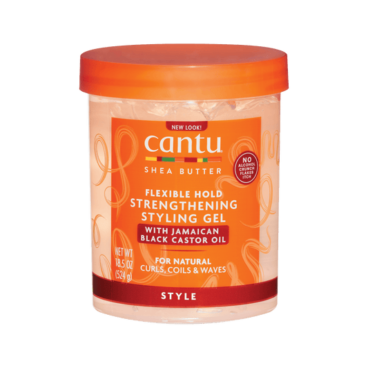 Cantu - Maximum hold black castor gel (Styling gel) 524g - Cantu - Ethni Beauty Market