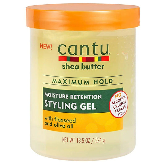 Cantu - Linseed & olive seed maximum hold gel (Styling gel) - 524g - Cantu - Ethni Beauty Market