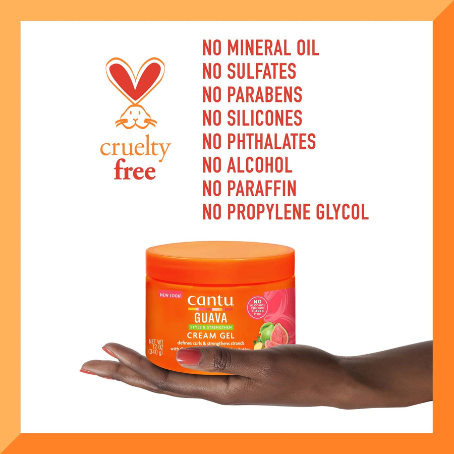 Cantu - Gel définition de boucles à la goyave "Guava style and strengthen cream gel" - 340g - Cantu - Ethni Beauty Market