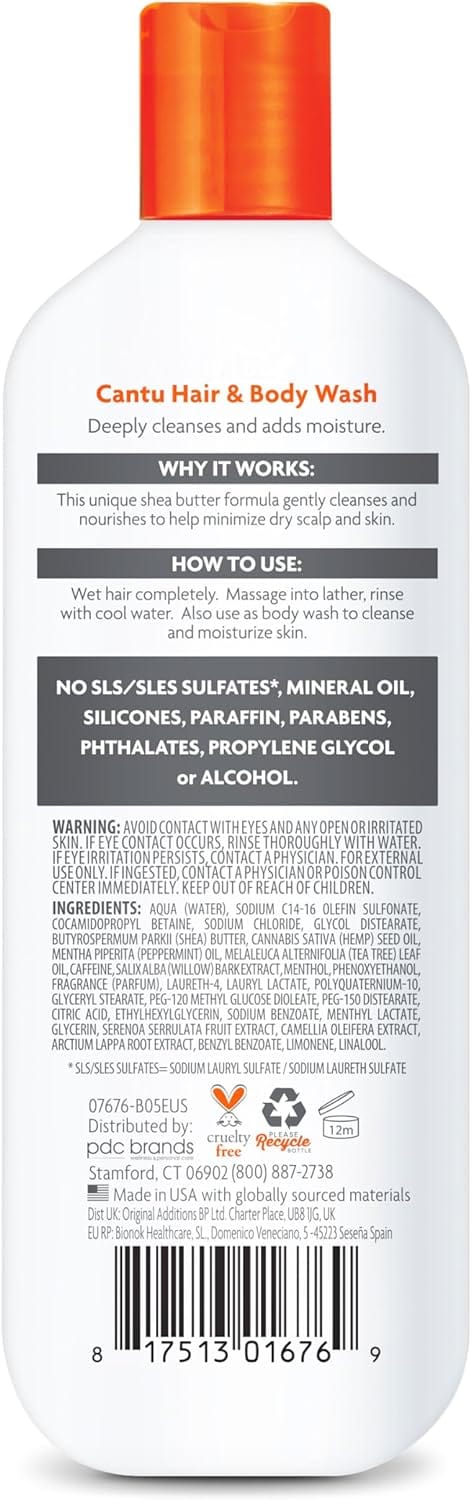 Cantu Mens 3-in-1 Shampoo Conditioner Bodywash - 400ml - Cantu - Ethni Beauty Market
