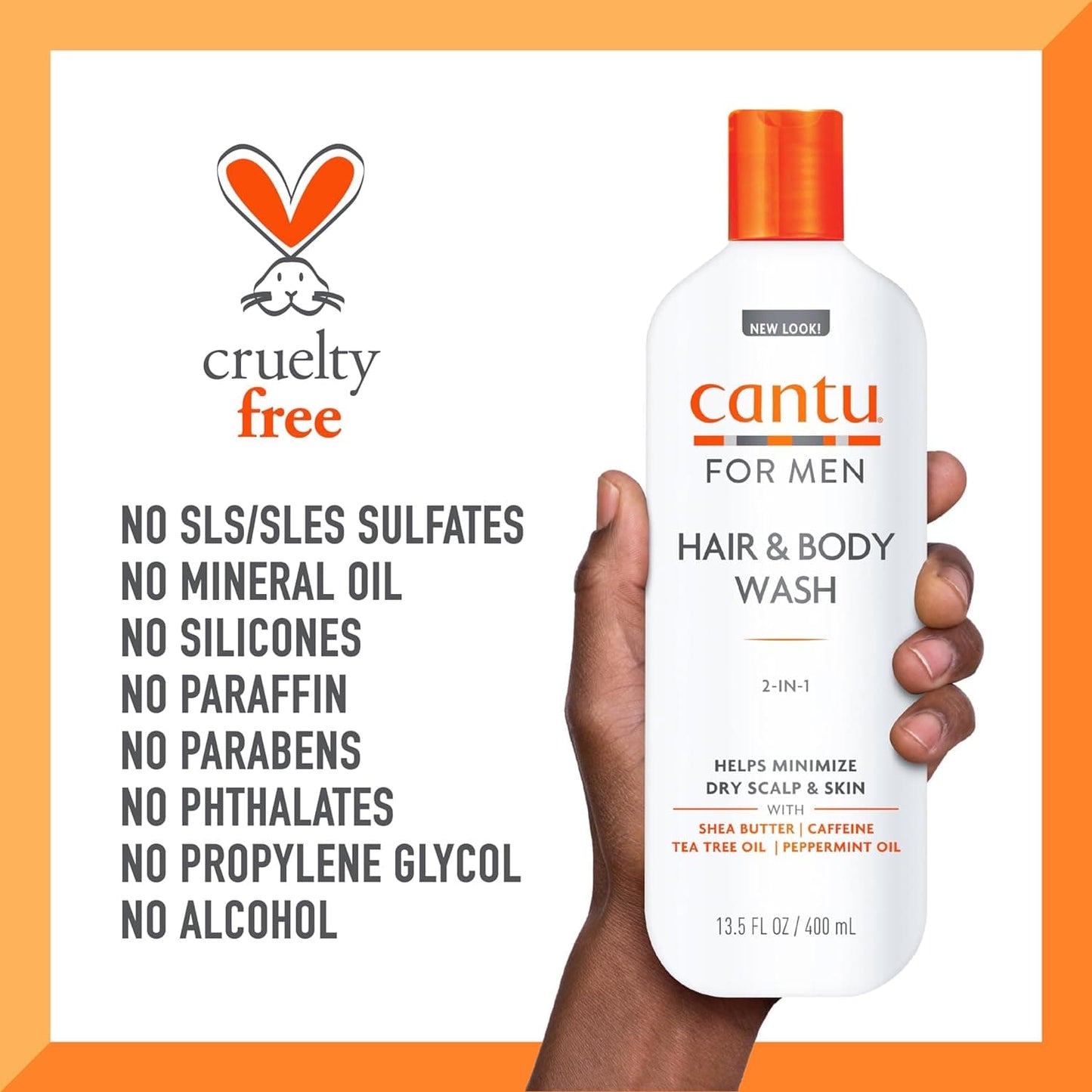 Cantu Mens 3-in-1 Shampoo Conditioner Bodywash - 400ml - Cantu - Ethni Beauty Market