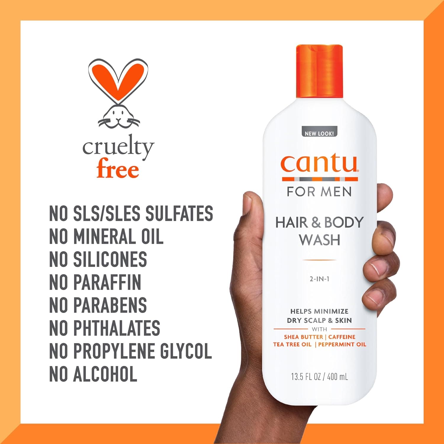 Cantu Mens 3-in-1 Shampoo Conditioner Bodywash - 400ml - Cantu - Ethni Beauty Market