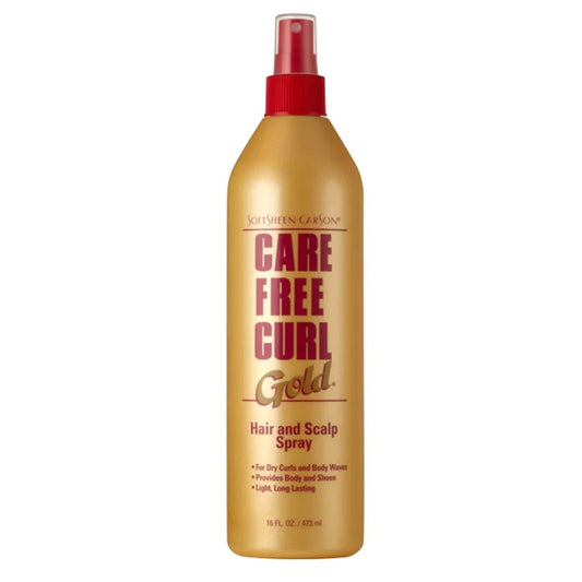 Care Free Curl Gold - Hair and scalp spray 437ml - Care Free Curl - Ethni Beauty Market
