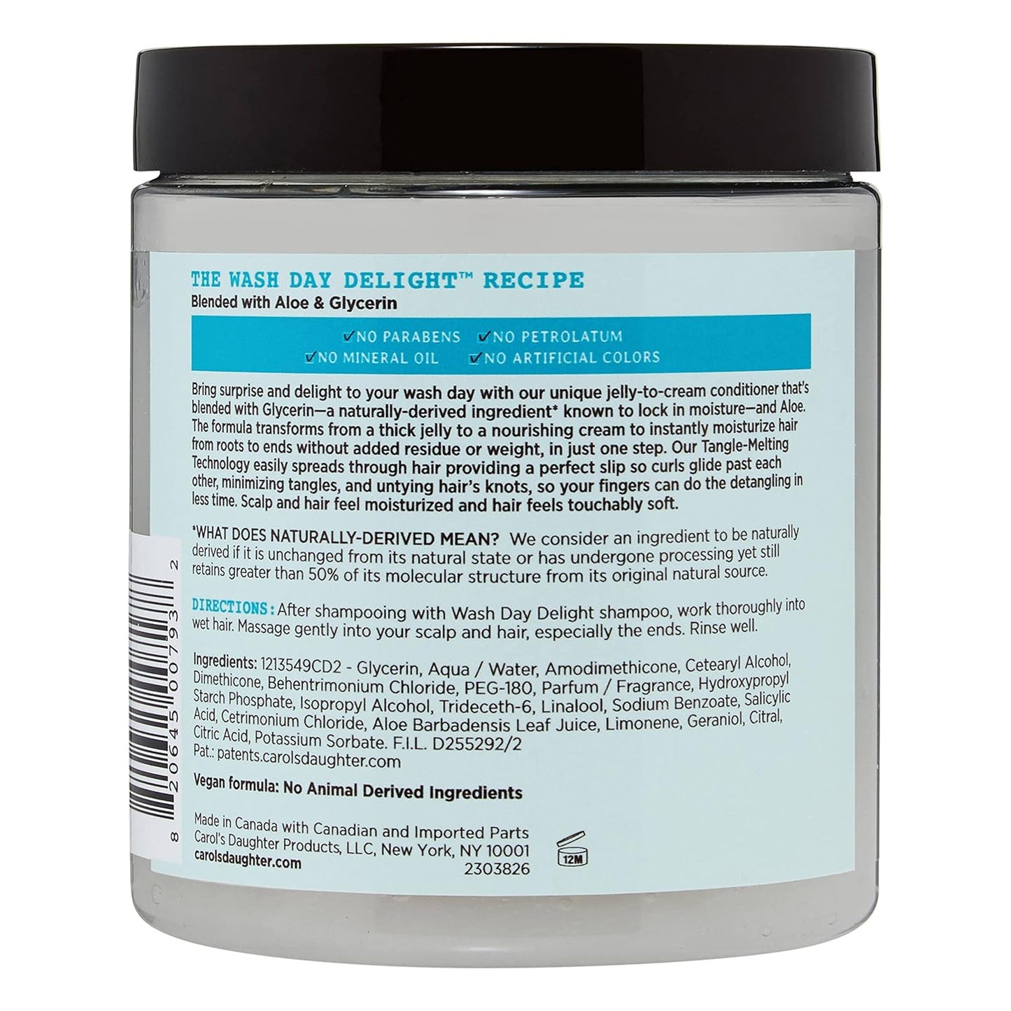 Carol's Daughter - Wash Day Delight - Revitalisant Démêlant "Jelly-To-Cream" - 500ml - Carol's Daughter - Ethni Beauty Market