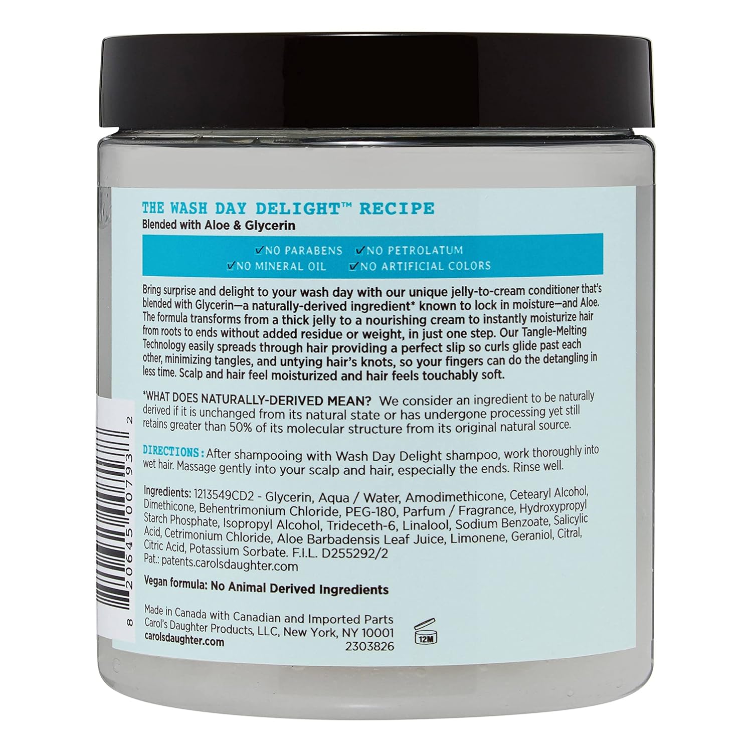 Carol's Daughter - Wash Day Delight - Revitalisant Démêlant "Jelly-To-Cream" - 500ml - Carol's Daughter - Ethni Beauty Market