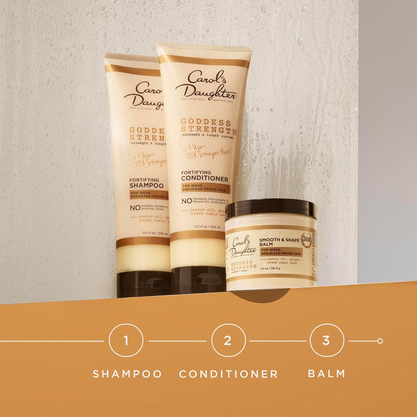 Carol's Daughter - Goddess Strength - Shampoing fortifiant "huile de ricin" - 325 ML - Carol's Daughter - Ethni Beauty Market