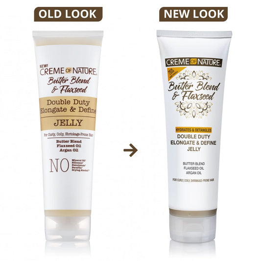 Creme of Nature Dual-Purpose Lengthening & Defining Gel, Butter & Flaxseed Blend 236ml - Creme of Nature - Ethni Beauty Market