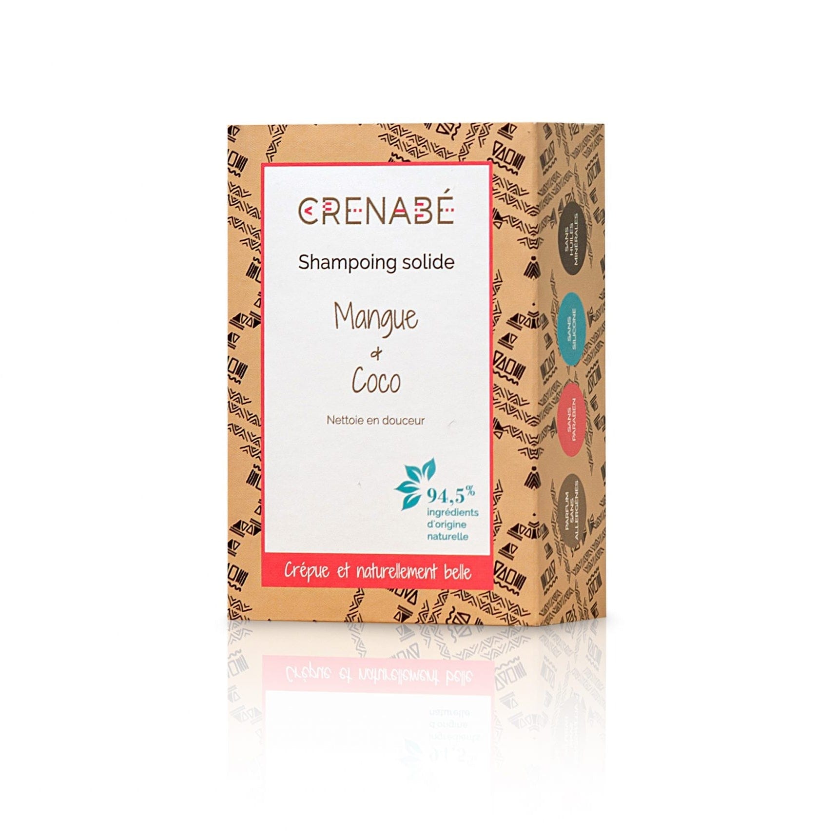 CRENABÉ - Shampoing solide doux "mangue et coco" - 110g - CRENABÉ - Ethni Beauty Market