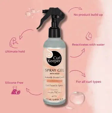 Curl Keeper - Gel Fixant en Spray "Spray Gel With Hold " - 355ml (plusieurs contenances) - Curl Keeper - Ethni Beauty Market