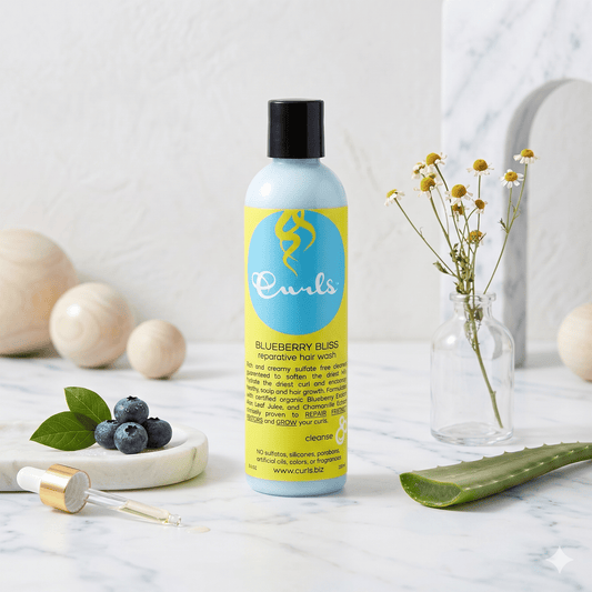Curls - "Blueberry Bliss" Repairing Cleansing Care 236ml - Curls - Ethni Beauty Market